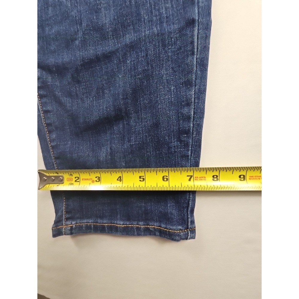 Lucky Brand 411 Athletic Taper Jeans Mens 40x30 Blue Distressed Advanced Stretch - Picture 15 of 16